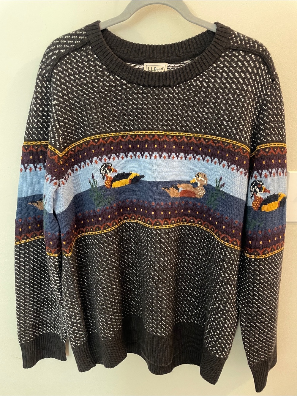 L.L. Bean Duck Crewneck Sweater